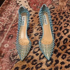 Steve Madden Turquoise Spiked Heels